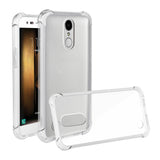 Reiko LG K20 V/ K20 Plus Clear Bumper Case with Air Cushion Protection in Clear | MaxStrata