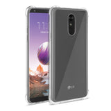 Reiko LG Stylo 4 Clear Bumper Case with Air Cushion Protection in Clear | MaxStrata