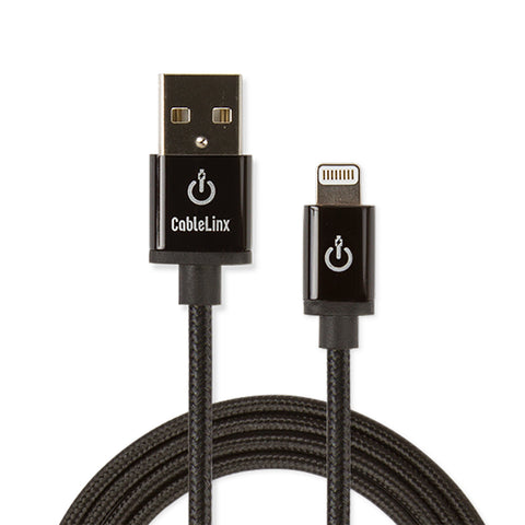 CableLinx Elite 72" Apple MFi Certified Lightning to USB-A Charge & Sync Braided Cable | MaxStrata®