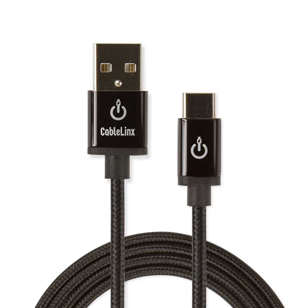 CableLinx Elite 72" USB-C to USB-A Charge & Sync Braided Cable | MaxStrata®