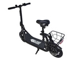 GlareWheel EB-C1PRO Folding Electric Moped - High Speed City Commuting Electric Scooter with Seat | MaxStrata®