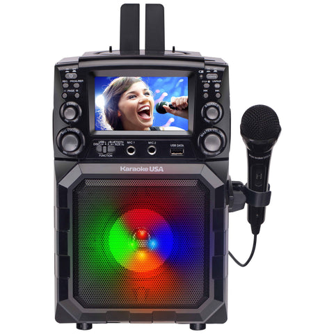 Karaoke USA Portable CD/MP3 Karaoke Player - Bluetooth, Recording Function & Built-In Battery | MaxStrata®