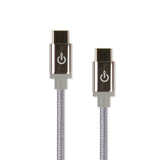 CableLinx Elite 8" USB-C to USB-C Charge & Sync Braided Cable | MaxStrata®