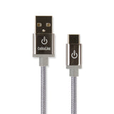 CableLinx Elite 8" USB-C to USB-A Charge & Sync Braided Cable | MaxStrata®