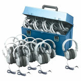 HamiltonBuhl Lab Pack w/ 24 HA7 Headphones in Large Carry Case | MaxStrata®