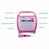 HamiltonBuhl Juke24 - Portable, Digital Jukebox with CD Player & Karaoke Function - Pink | MaxStrata®