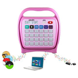 HamiltonBuhl Juke24 - Portable, Digital Jukebox with CD Player & Karaoke Function - Pink | MaxStrata®