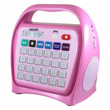 HamiltonBuhl Juke24 - Portable, Digital Jukebox with CD Player & Karaoke Function - Pink | MaxStrata®