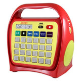 HamiltonBuhl Juke24 - Portable, Digital Jukebox - CD Player & Karaoke Function - Red/Yellow | MaxStrata®