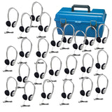 HamiltonBuhl Lab Pack, 24 HA2 Personal Headphones in a Carry Case | MaxStrata®