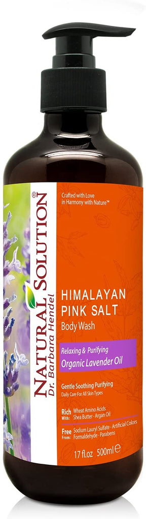 Natural Solution Himalayan Pink Salt Body Wash, For All Skin Types - Lavender Oil - 17 oz | MaxStrata®