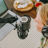 512 Audio Skylight - Large-Diaphragm Condenser XLR Microphone | Mic for Podcasts, Streaming, and Vocal recordings | MaxStrata®