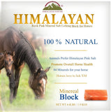 Himalayan Nature 100% Natural Himalayan Horse Rock Salt Block - Mineral Salt Licking Brick for Horses | 5-8 LBS | MaxStrata®