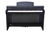 Artesia DP-150e Plus Digital Upright Piano Bundle | 88 Keys, Bluetooth & USB Connectivity, High Gloss Ebony | MaxStrata®