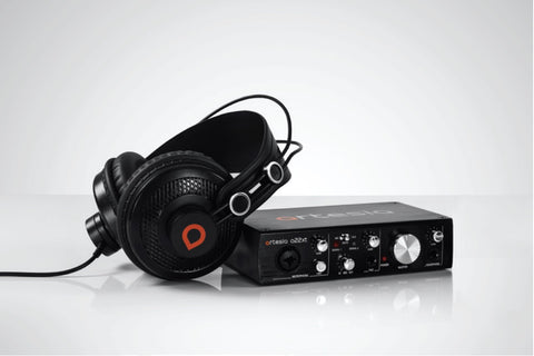 Artesia BE-AUD Recording Bundle w/ A22XT USB 2.0 Audio Interface & AMH 11 Studio Monitor Headphones | MaxStrata®
