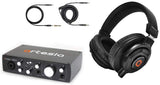 Artesia BE-AUD+ Recording Bundle w/ A22XT USB 2.0 Audio Interface & AMH 122 Deluxe Studio Monitor Headphones | MaxStrata®