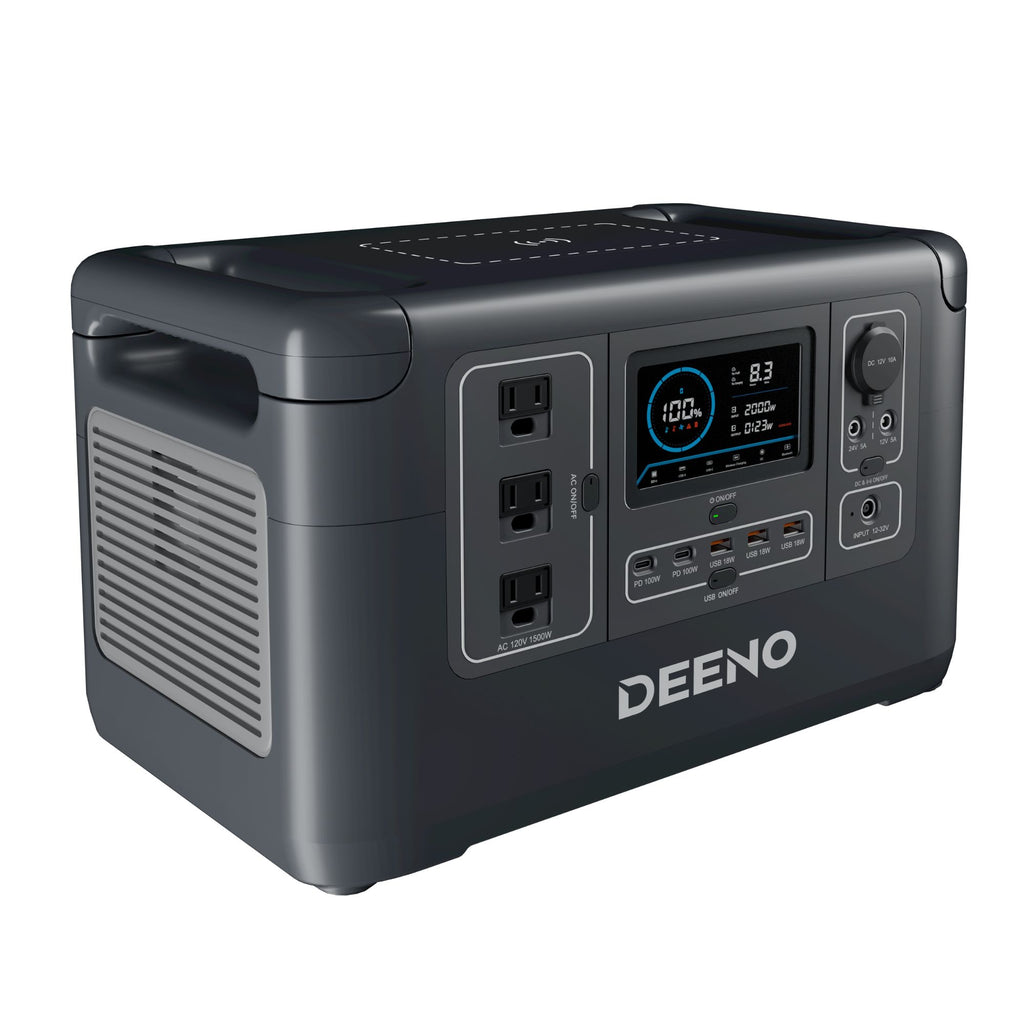 Deeno X1500 Portable Power Station | Portable Fast Outdoor Charging | MaxStrata®