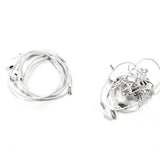 HamiltonBuhl Skoob Tangle Free Earbud Covers - Silver | MaxStrata®