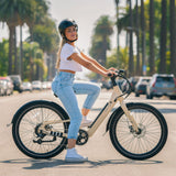 OKAI EB40 Stride Electric Bike - 40 Miles Range & 20 MPH - App Control | MaxStrata®