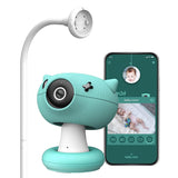 Pixsee Smart Baby Monitor + 5-in-1 Camera Stand Bundle | Full HD Camera and Audio with Night Vision, Cry Detection, Temperature & Humidity Sensors and 2 Way Talk, Encrypted Wireless WiFi for Phone App | MaxStrata®