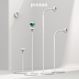 Pixsee Smart Baby Monitor + 5-in-1 Camera Stand Bundle | Full HD Camera and Audio with Night Vision, Cry Detection, Temperature & Humidity Sensors and 2 Way Talk, Encrypted Wireless WiFi for Phone App | MaxStrata®