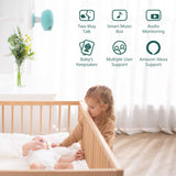 Pixsee Smart Baby Monitor + 5-in-1 Camera Stand Bundle | Full HD Camera and Audio with Night Vision, Cry Detection, Temperature & Humidity Sensors and 2 Way Talk, Encrypted Wireless WiFi for Phone App | MaxStrata®