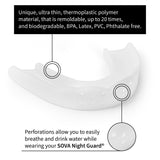 SOVA 3D Mouth Guard 1.6mm with Case | Custom-Fit Sleep Night Guard for Clenching and Grinding Teeth | MaxStrata®