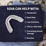 SOVA 3D Mouth Guard 1.6mm | Custom-Fit Sleep Night Guard for Clenching and Grinding Teeth | MaxStrata®