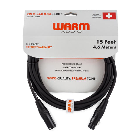 Warm Audio Pro Series XLR Female to XLR Male Microphone Cable - 15-foot | MaxStrata®