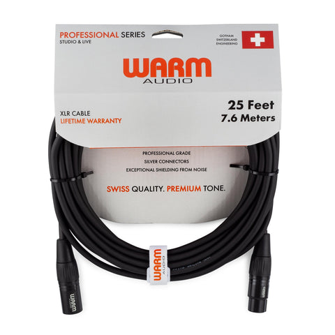 Warm Audio Pro Series XLR Female to XLR Male Microphone Cable - 25-foot | MaxStrata®