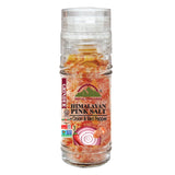 Himalayan Chef Pink Salt with Onion & Red Pepper - 3.53 Oz - Small Refillable Glass Grinders