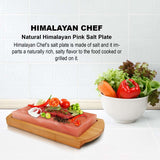 Himalayan Chef Salt Plank with Holder - Cooking, Grilling, and Serving Plate | MaxStrata®