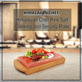 Himalayan Chef Salt Plank with Holder - Cooking, Grilling, and Serving Plate | MaxStrata®