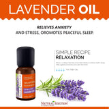 Natural Solution 100% Natural Pure Essential Oil - Calming & Joyful Lavender Oil - 10 ml | MaxStrata®