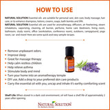 Natural Solution 100% Natural Pure Essential Oil - Calming & Joyful Lavender Oil - 10 ml | MaxStrata®