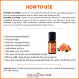 Natural Solution 100% Natural Pure Essential Oil - Refreshing & Energizing Orange Oil - 10 ml | MaxStrata®