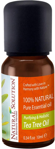 Natural Solution 100% Natural Pure Essential Oil - Purifying & Holistic Tea Tree Oil - 10 ml | MaxStrata®