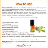 Natural Solution 100% Natural Pure Essential Oil - Purifying & Holistic Tea Tree Oil - 10 ml | MaxStrata®