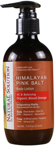 Natural Solution Himalayan Pink Salt Moisturizing Body Lotion with Blood Orange - 7.5 oz | MaxStrata®