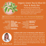 Natural Solution Face & Body Bar Soap - Herbal & Natural Soap Bar - Olive Oil & Green Tea - 5.2 oz. | MaxStrata®