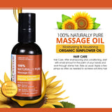 Natural Solution 100% Naturally Pure Massage Oil - Moisturizing & Nourishing Sunflower Oil - 3.4 oz | MaxStrata®
