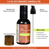 Natural Solution 100% Naturally Pure Massage Oil - Nourish & Protect Marula Oil - 3.4 oz | MaxStrata®