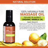 Natural Solution 100% Naturally Pure Massage Oil - Nourish & Protect Marula Oil - 3.4 oz | MaxStrata®