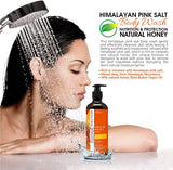 Natural Solution Himalayan Pink Salt Body Wash, For All Skin Types - Natural Honey - 17 oz | MaxStrata®