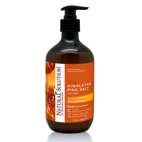 Natural Solution Himalayan Pink Salt Liquid Hand Soap - Natural Honey - 14 oz | MaxStrata®