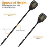 WBM Smart Solar Light Torch - 4 Pack, Waterproof, Flickering Flame Solar Lights Outdoor | MaxStrata®