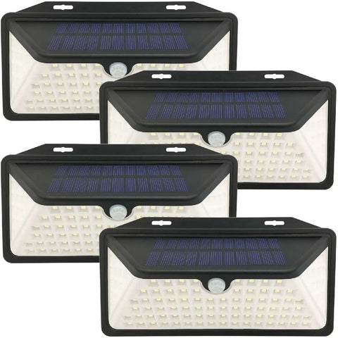 WBM Smart Solar Powered Integrated LED Outdoor Flush Mount - 4 Pack, IP65 Waterproof & Heatproof, Easy to Install, Weatherproof | MaxStrata®