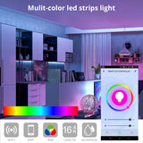 WBM Care Smart Wi-Fi LED Strip Light 16.4 ft - 1 Pack, Color Changing RGB Light Strip | MaxStrata®