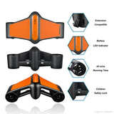 Geneinno S1 Underwater Scooter, Dual Propellers, Camera Mount, 4MPH, Max Depth 164 Ft | MaxStrata®