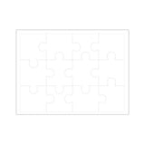 HamiltonBuhl Print-A-Puzzle - 8.5"x11" Pack of 50, 12 Jigsaw Pieces per Sheet | MaxStrata®